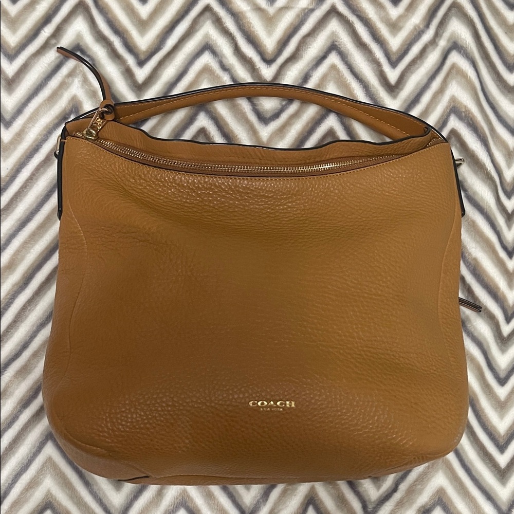 Coach Tan Leather Hobo Bag